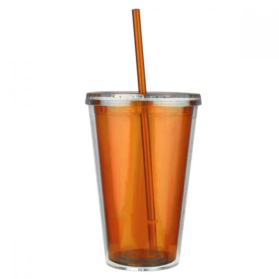 Vaso promocional de medio litro con tapa.