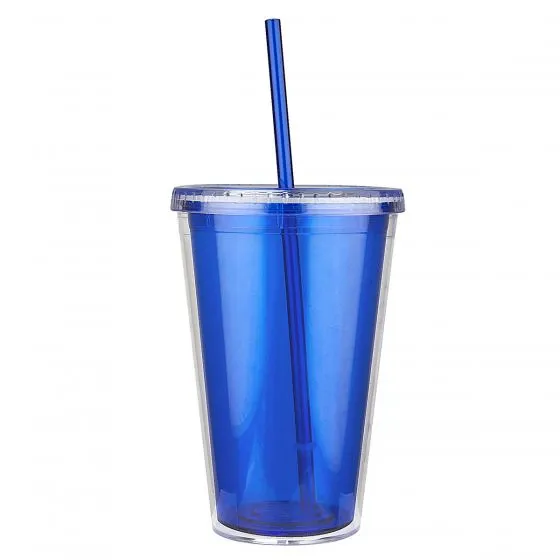 Vaso de plástico doble pared para colaboradores.