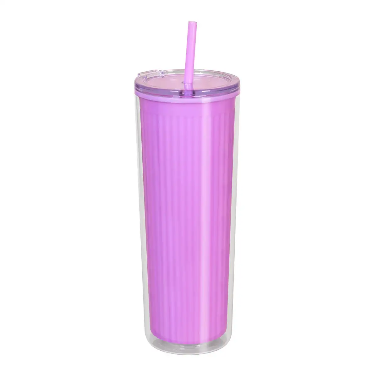 Vaso corporativo con textura interior a rayas.