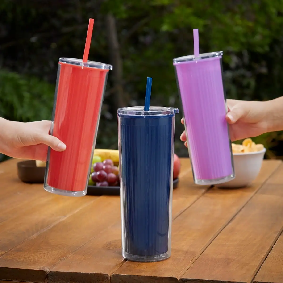 Vaso transparente de 660 ml para regalos corporativos.