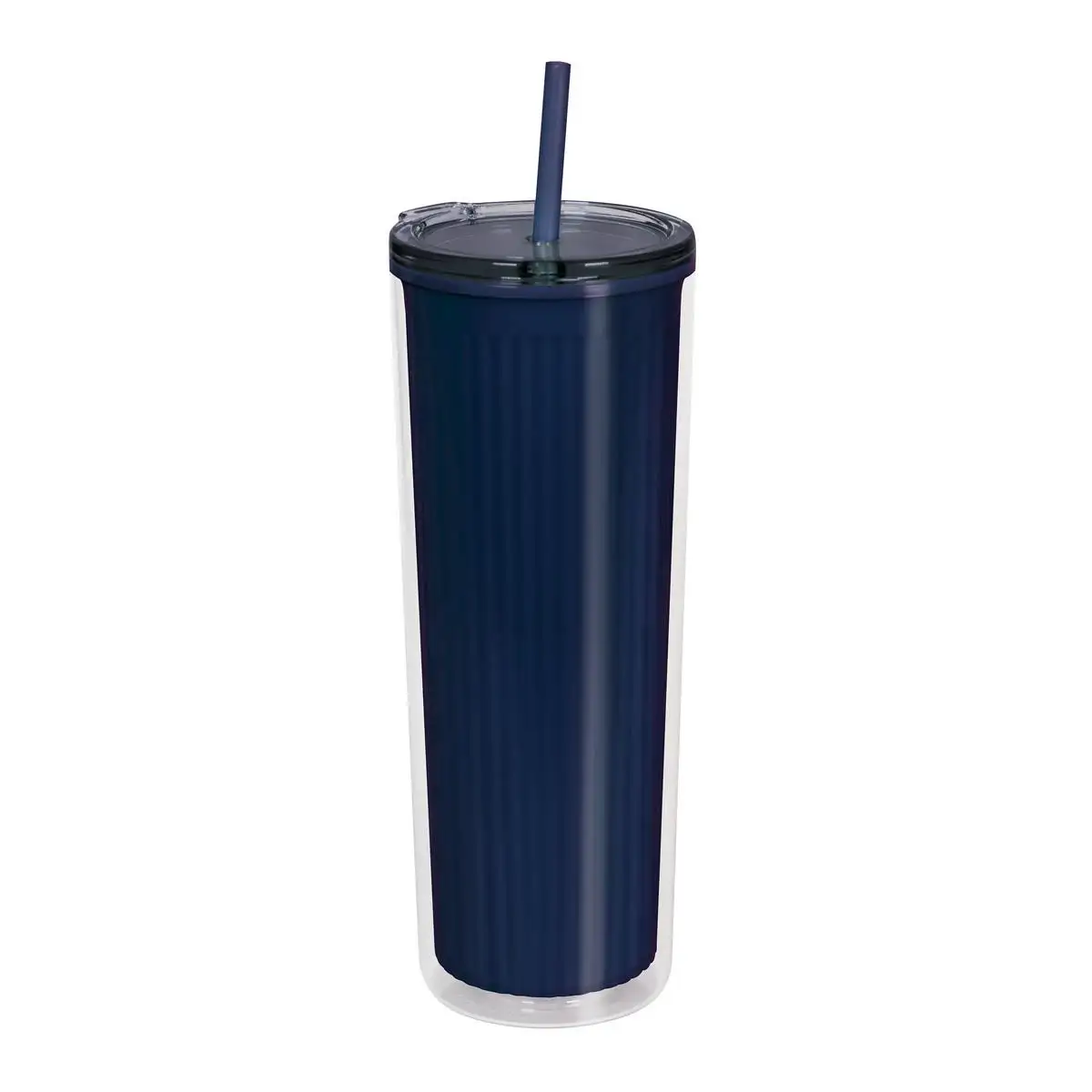 Vaso con pared exterior lisa e interior texturizado.