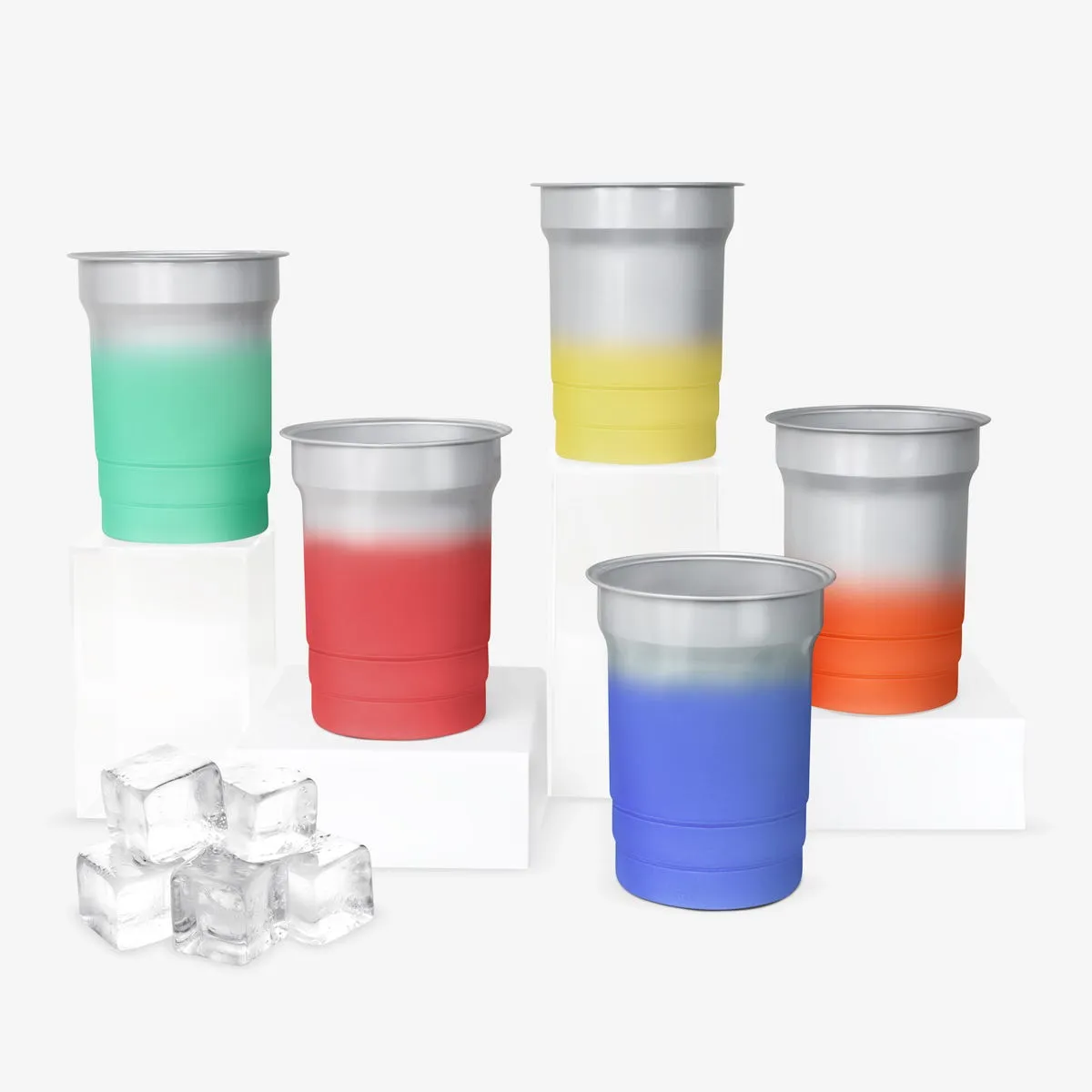 Vaso RENK termosensible de aluminio de 590 ml.