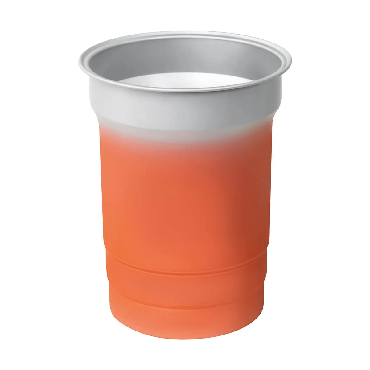 Vaso reactivo al frío fabricado en aluminio.