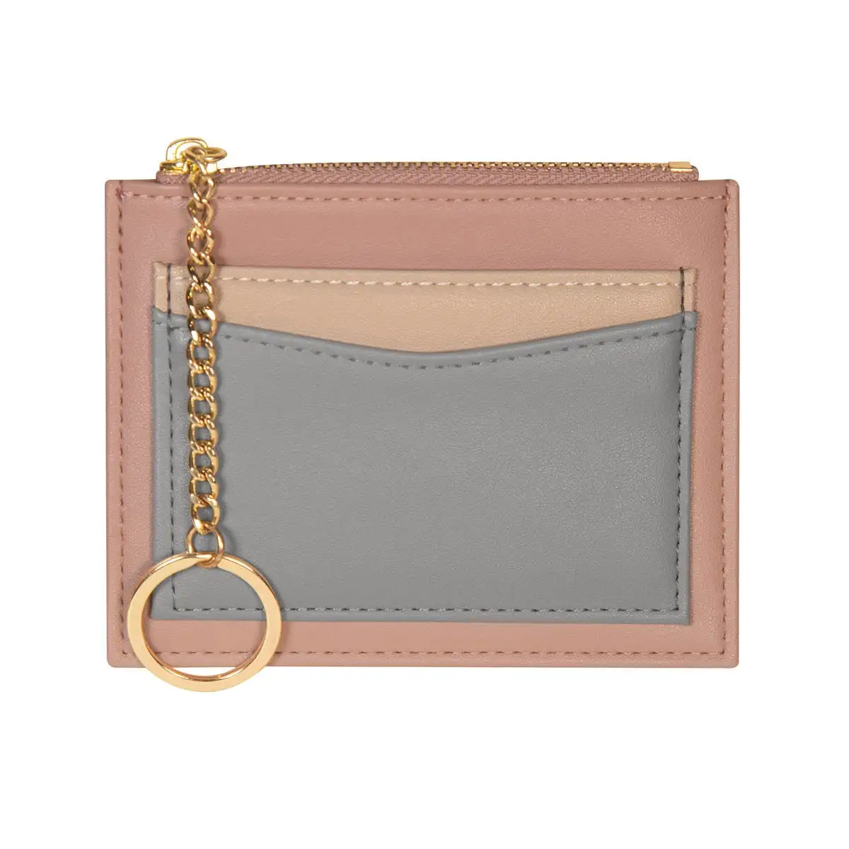 Cartera ejecutiva con cierre para monedas