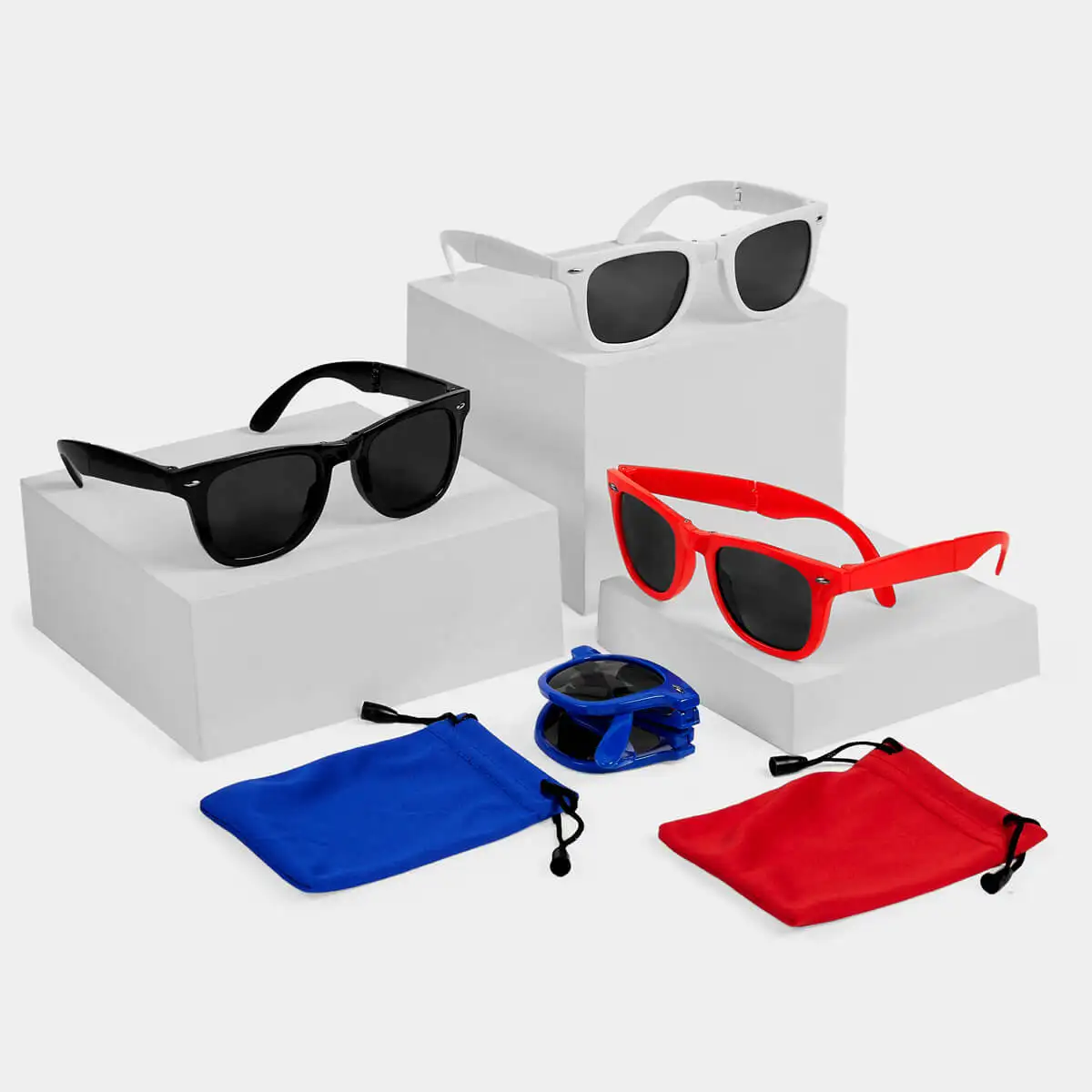Lentes de sol plegables promocionales para empresas.
