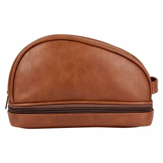 Neceser VARESE de curpiel con doble compartimento.
