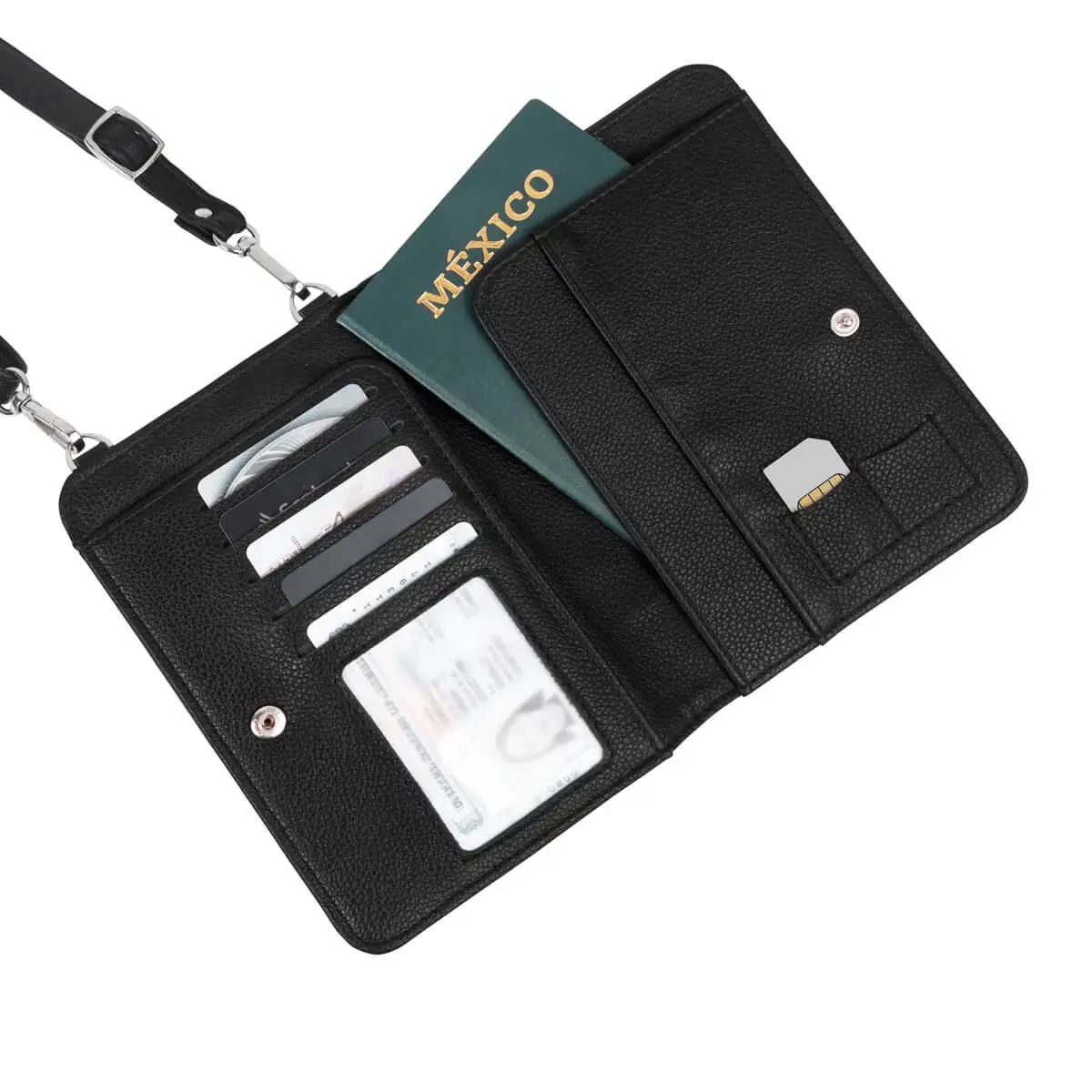 Porta pasaporte ejecutivo de curpiel