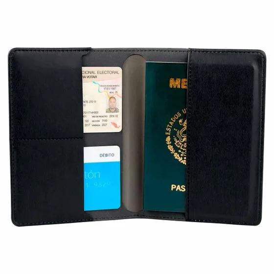 Porta documentos para pasaporte y visa.